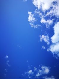 Low angle view of blue sky