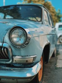 Close-up of vintage car