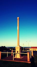 Built structure against clear blue sky