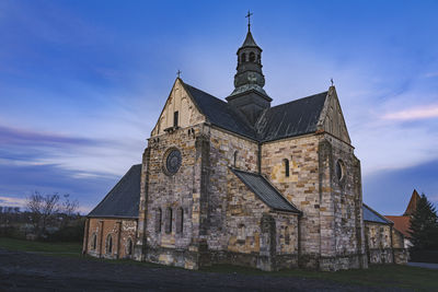 Low angle view of church against sky