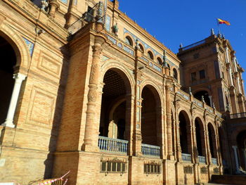 Low angle view of historical building