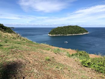 Scenic view of sea against sky