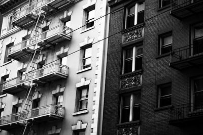 Low angle view of residential buildings