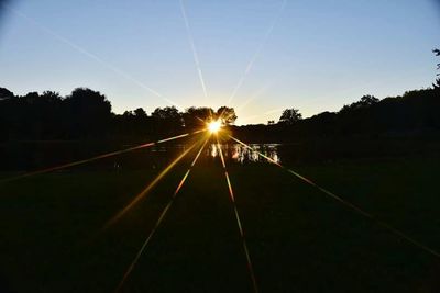 Sun shining through clouds