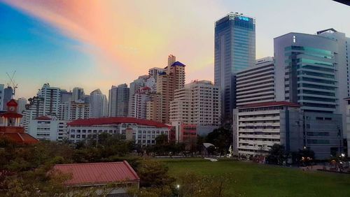 Skyscrapers in city