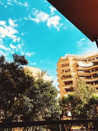 Low angle view of building against sky