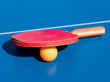 Close-up of ball on table