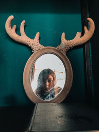 Portrait of a woman looking away