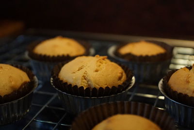 Close-up of cupcakes