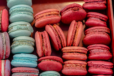 Full frame shot of multi colored candies for sale in market