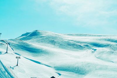 Scenic view of snow covered landscape