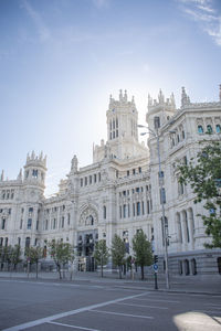 Low angle view of historical building