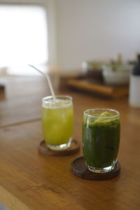 Close-up of drink on table