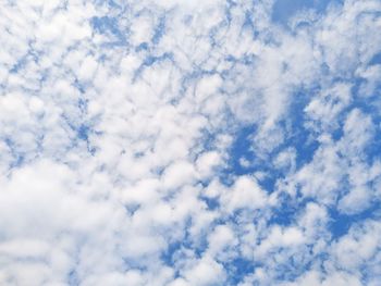 Low angle view of clouds in sky