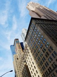 Low angle view of buildings against sky