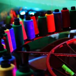 Close-up of colorful lanterns