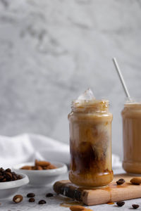 Close-up of coffee on table