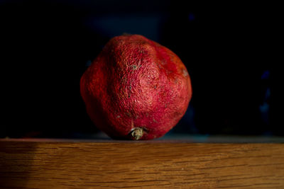 Close-up of apple on table