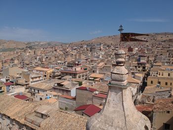 Aerial view of buildings in city