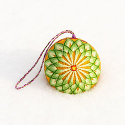 High angle view of multi colored pencils on white background