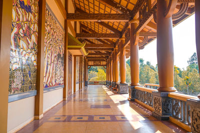 Empty corridor of building