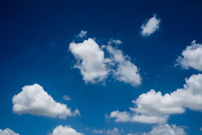 Low angle view of clouds in sky