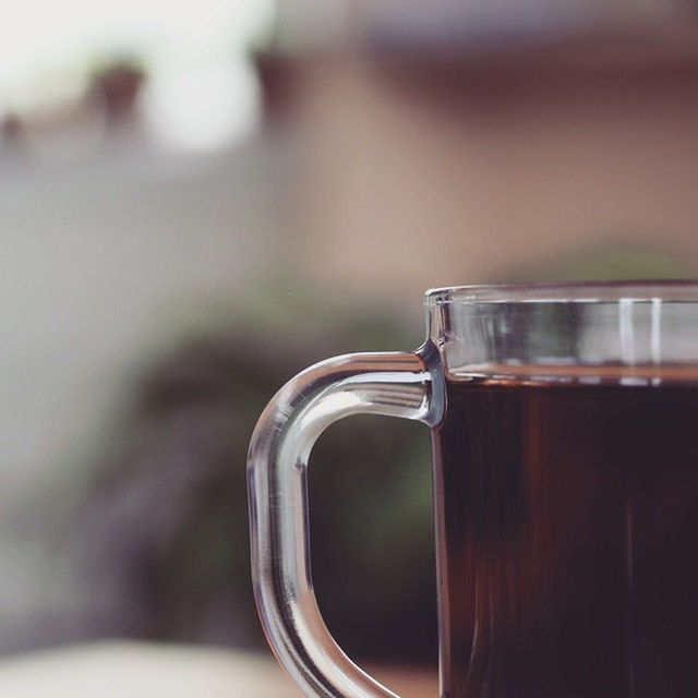 focus on foreground, close-up, indoors, drink, still life, selective focus, table, refreshment, coffee cup, food and drink, saucer, cup, coffee, no people, coffee - drink, freshness, day, single object, metal, tea cup