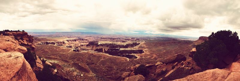 Panoramic view of landscape against sky