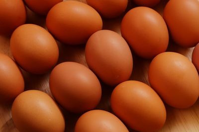 Full frame shot of eggs