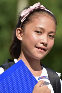 Close-up portrait of girl