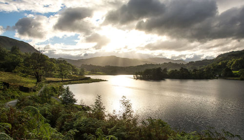 Scenic view of river against sky