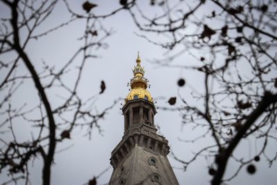 Low angle view of a tower of building