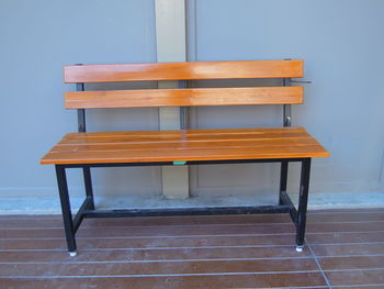 Bench on table