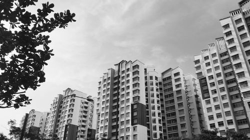 Low angle view of building against sky