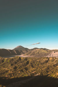 Scenic view of landscape against clear sky
