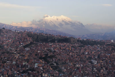 Aerial view of buildings in city