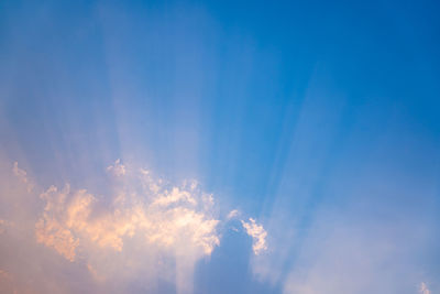 Low angle view of clouds in sky