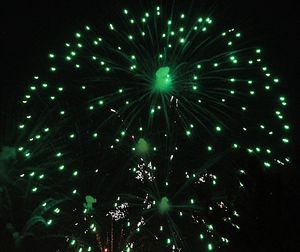 Low angle view of illuminated christmas tree against sky