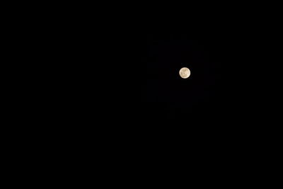 Moon against clear sky at night