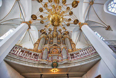 Low angle view of ceiling of building