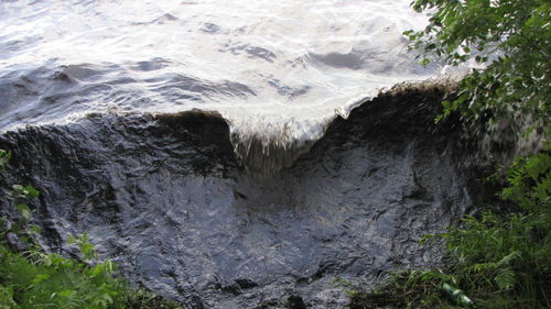 Rocks in sea