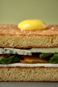 Close-up of bread in container