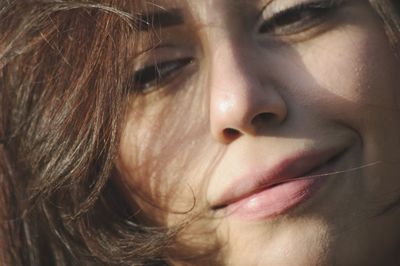 Close-up portrait of girl