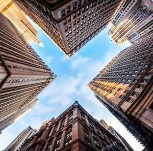 Low angle view of building against sky