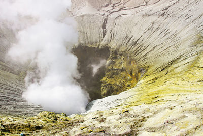 Creater of bromo vocalno, east java, indonesia