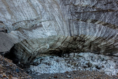 Rock formations in cave