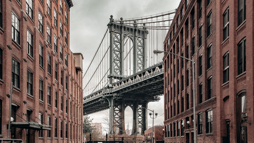 Low angle view of buildings in city