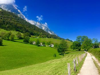 View of road passing through landscape