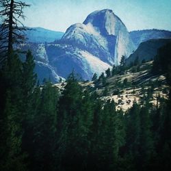 Scenic view of snowcapped mountains