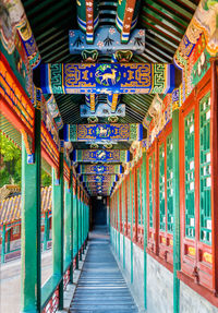 Interior of temple